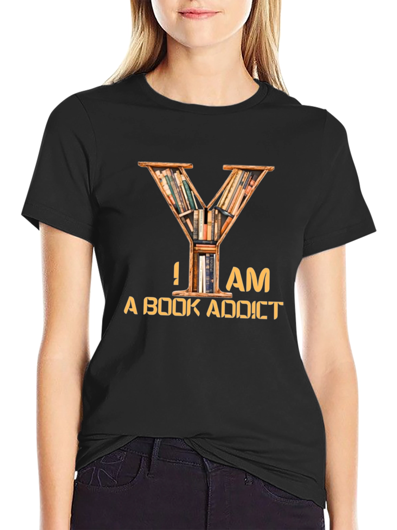 Book Addict T-Shirt - Novelty Design for Book Lovers