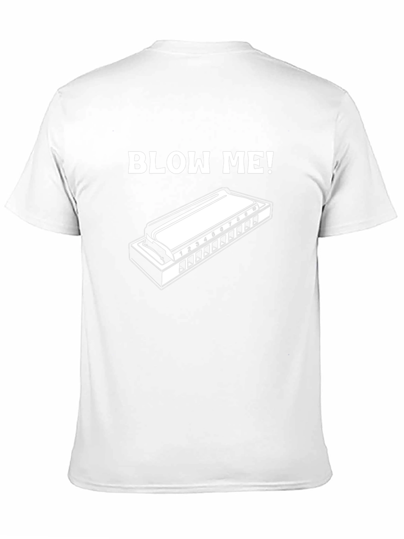 Blow Me Harmonica Graphic Tee