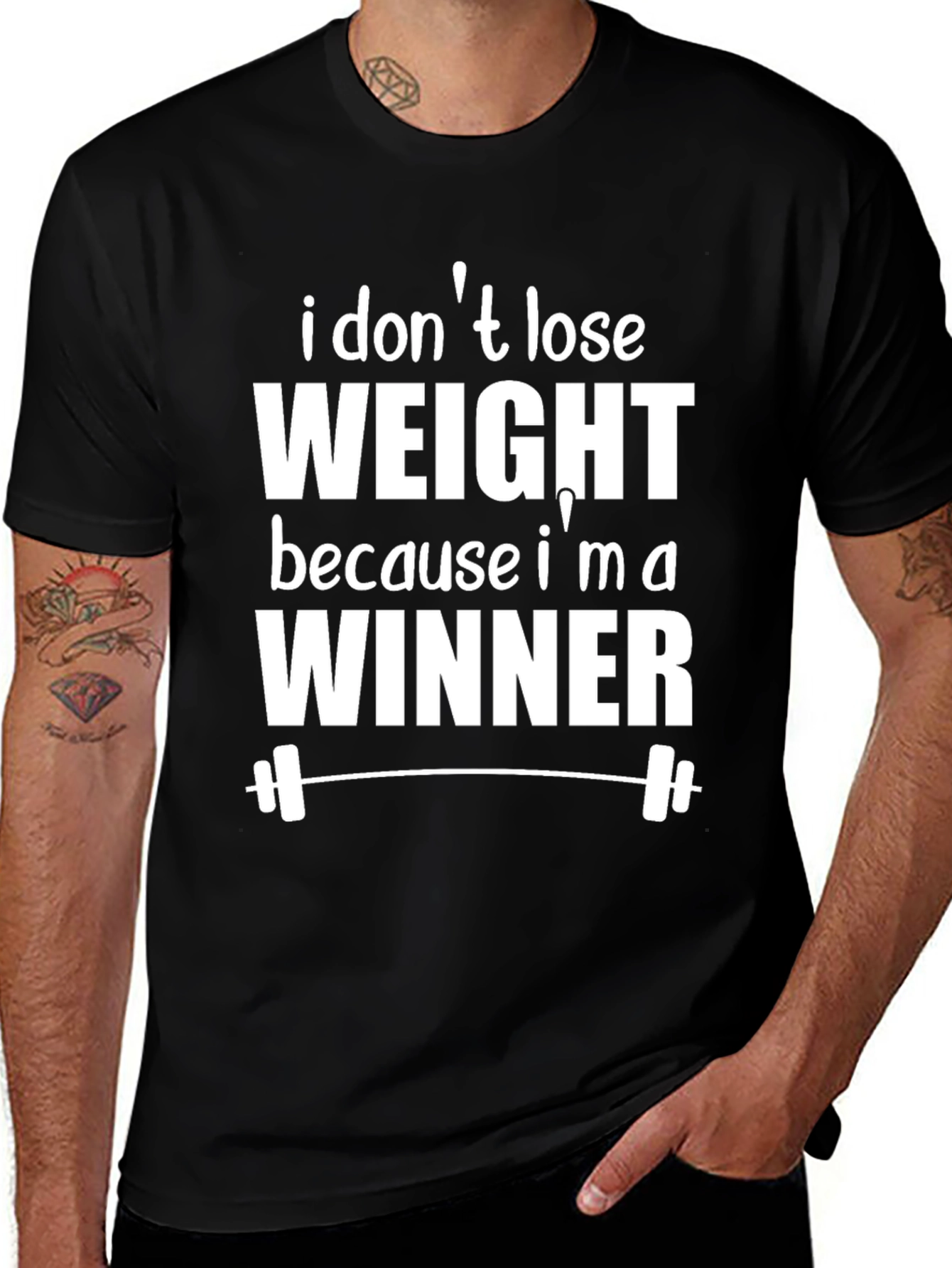 Funny Workout Shirt - I Dont Lose Weight Im a Winner