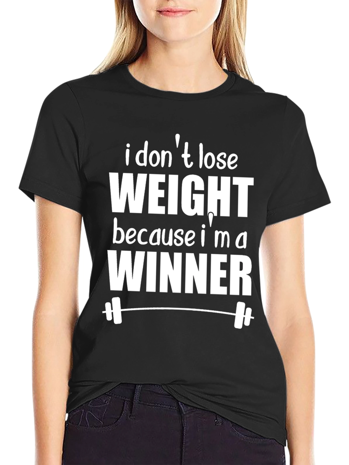 Funny Workout Shirt - I Dont Lose Weight Im a Winner