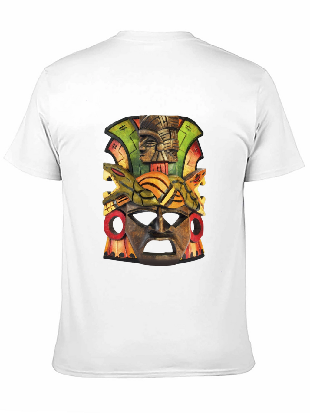 Aztec Mask Graphic Tee - Unique Design
