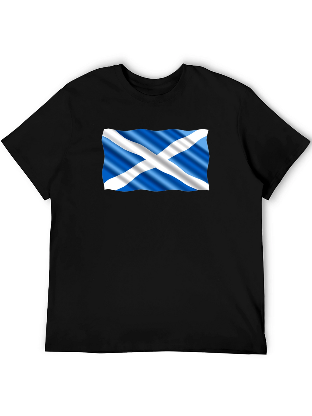 Scottish Flag Black T-Shirt