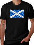 Scottish Flag Black T-Shirt