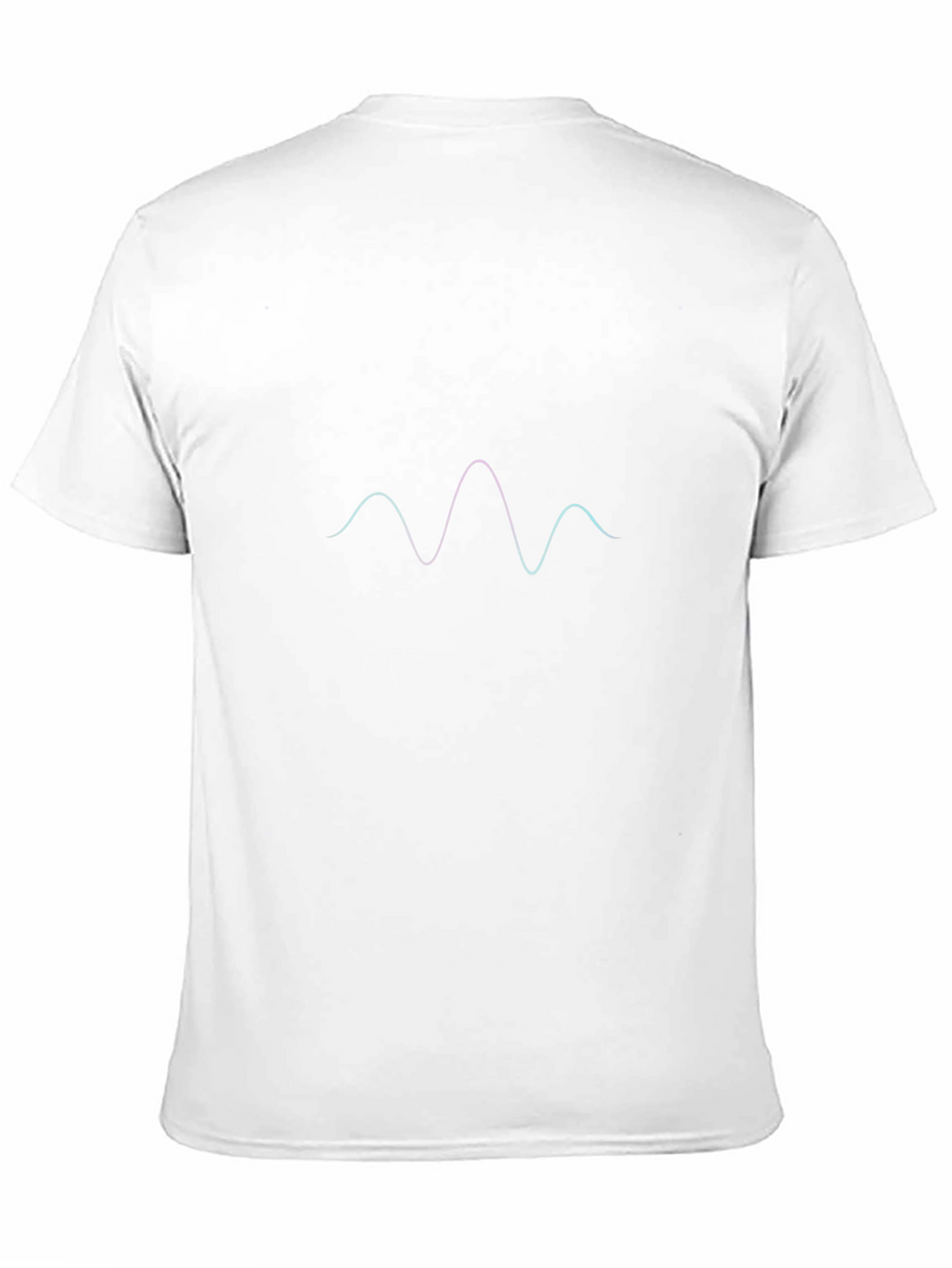 Minimalist Wave Graphic Black T-Shirt