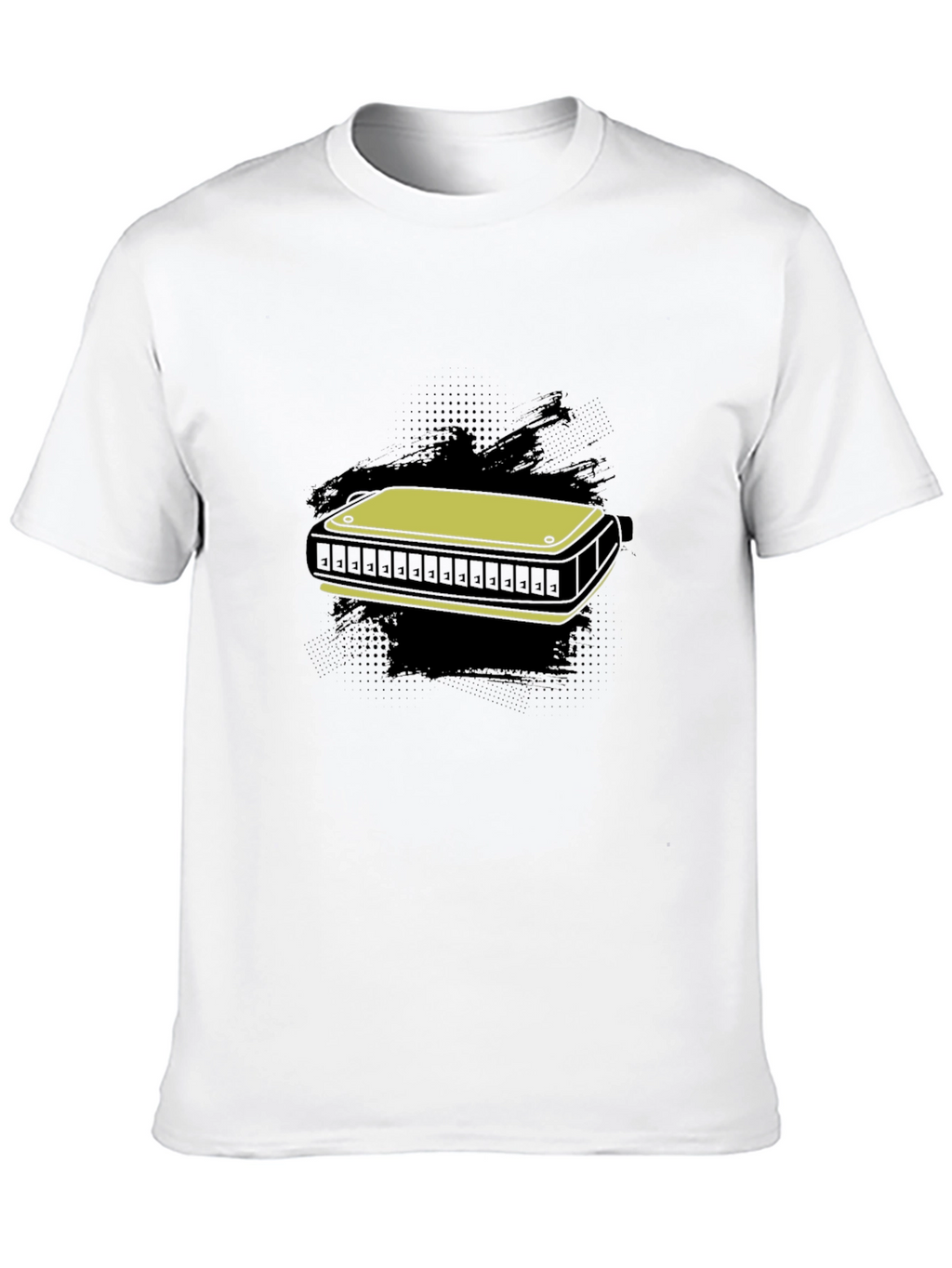 Harmonica Graphic T-Shirt - Music Lover Tee