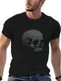 Pixel Skull Black T-Shirt - Modern Graphic Tee