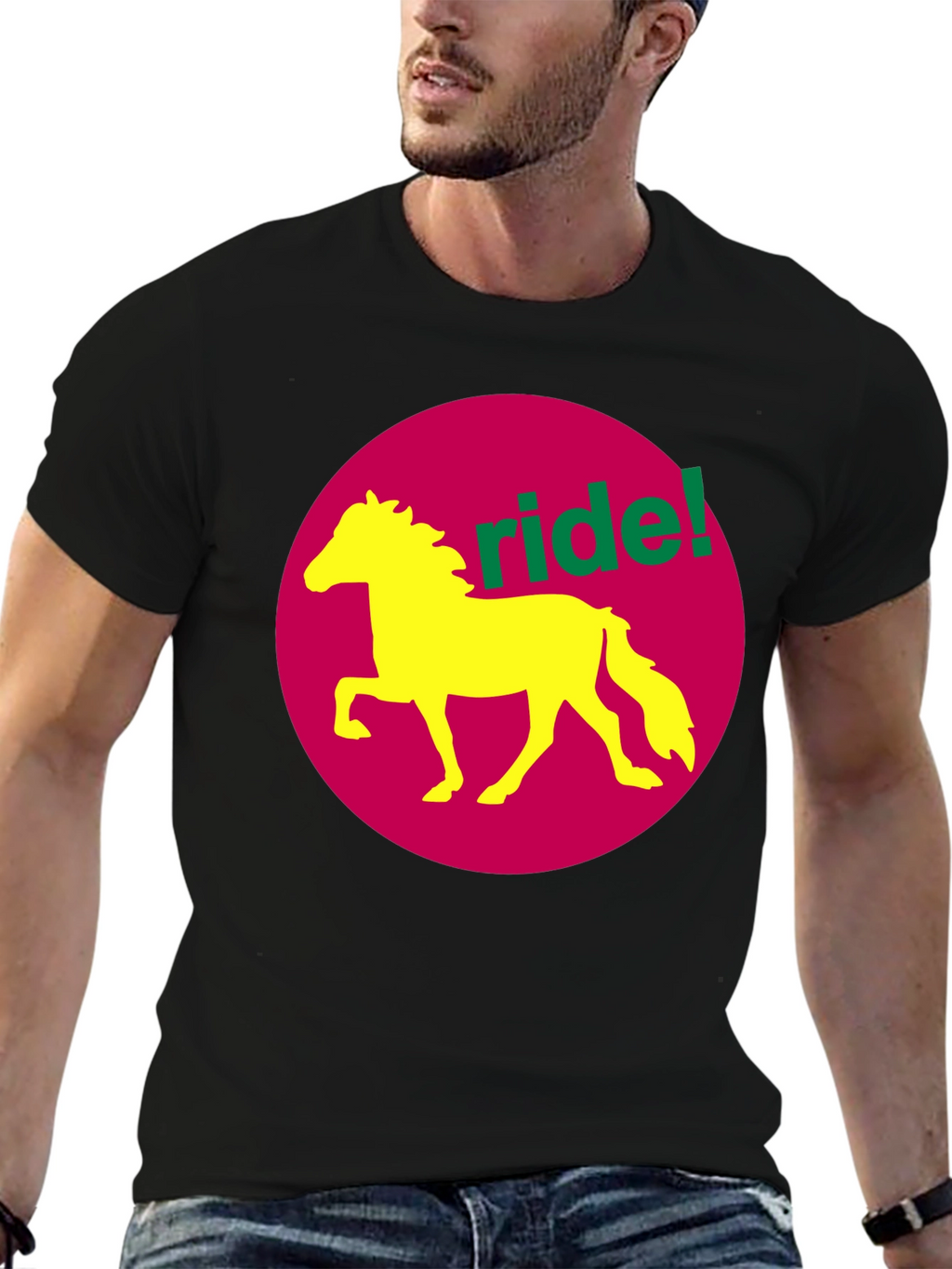Ride! Graphic Tee - Horse Design