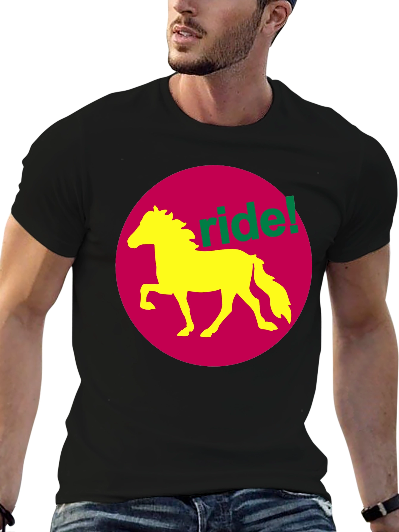 Ride! Graphic Tee - Horse Design