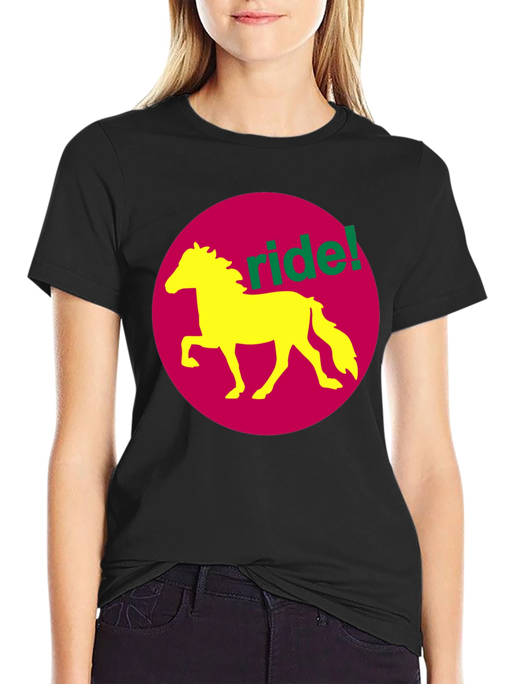 Ride! Graphic Tee - Horse Design