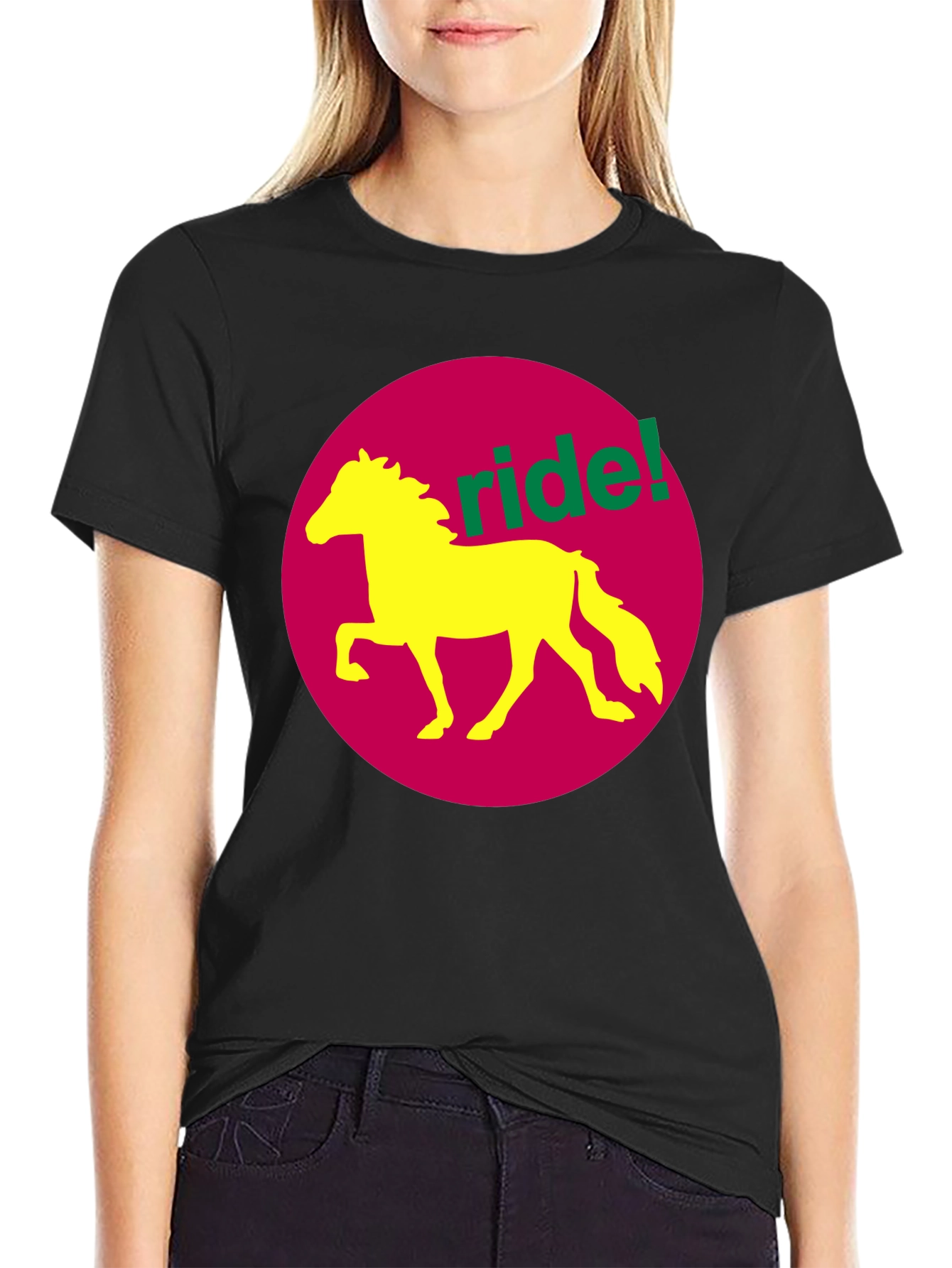 Ride! Graphic Tee - Horse Design