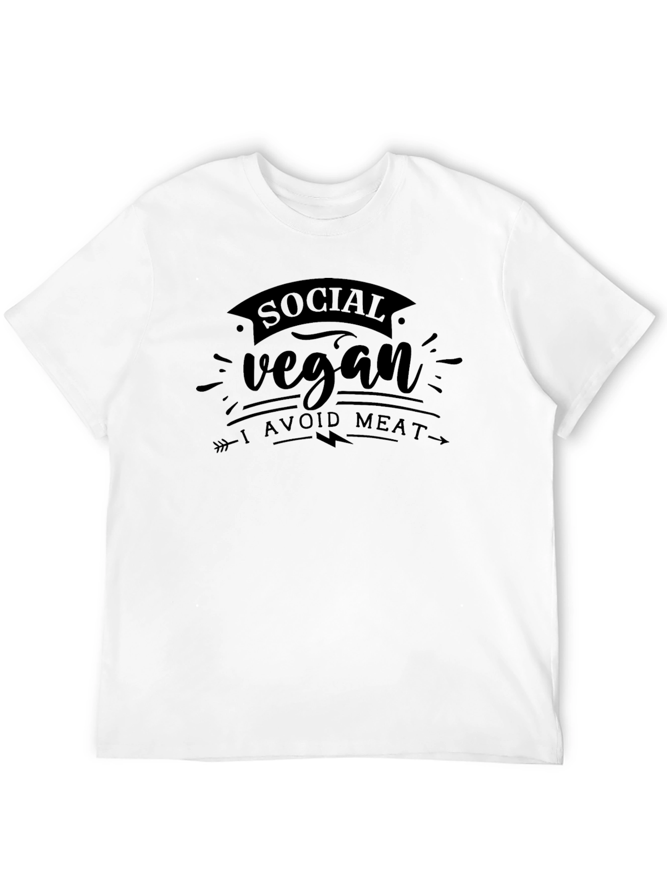 Social Vegan T-Shirt - Avoid Meat