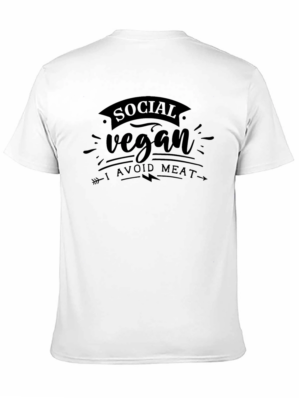 Social Vegan T-Shirt - Avoid Meat