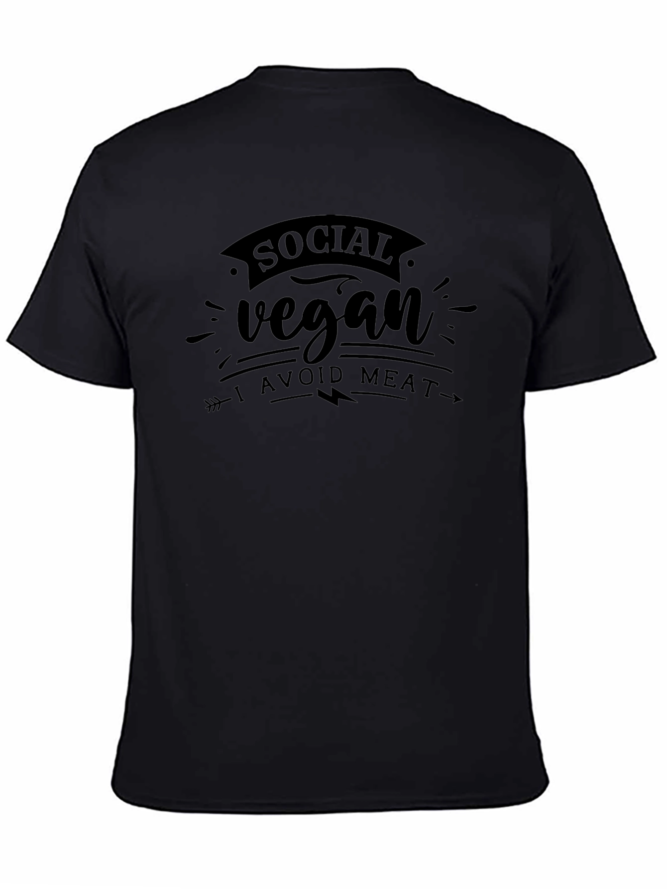 Social Vegan T-Shirt - Avoid Meat