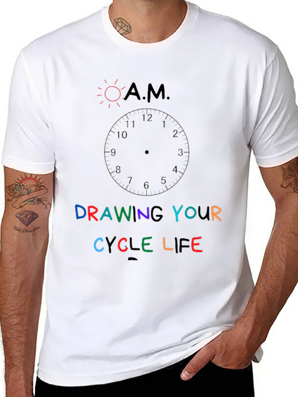 Drawing Your Cycle Life Graphic T-Shirt