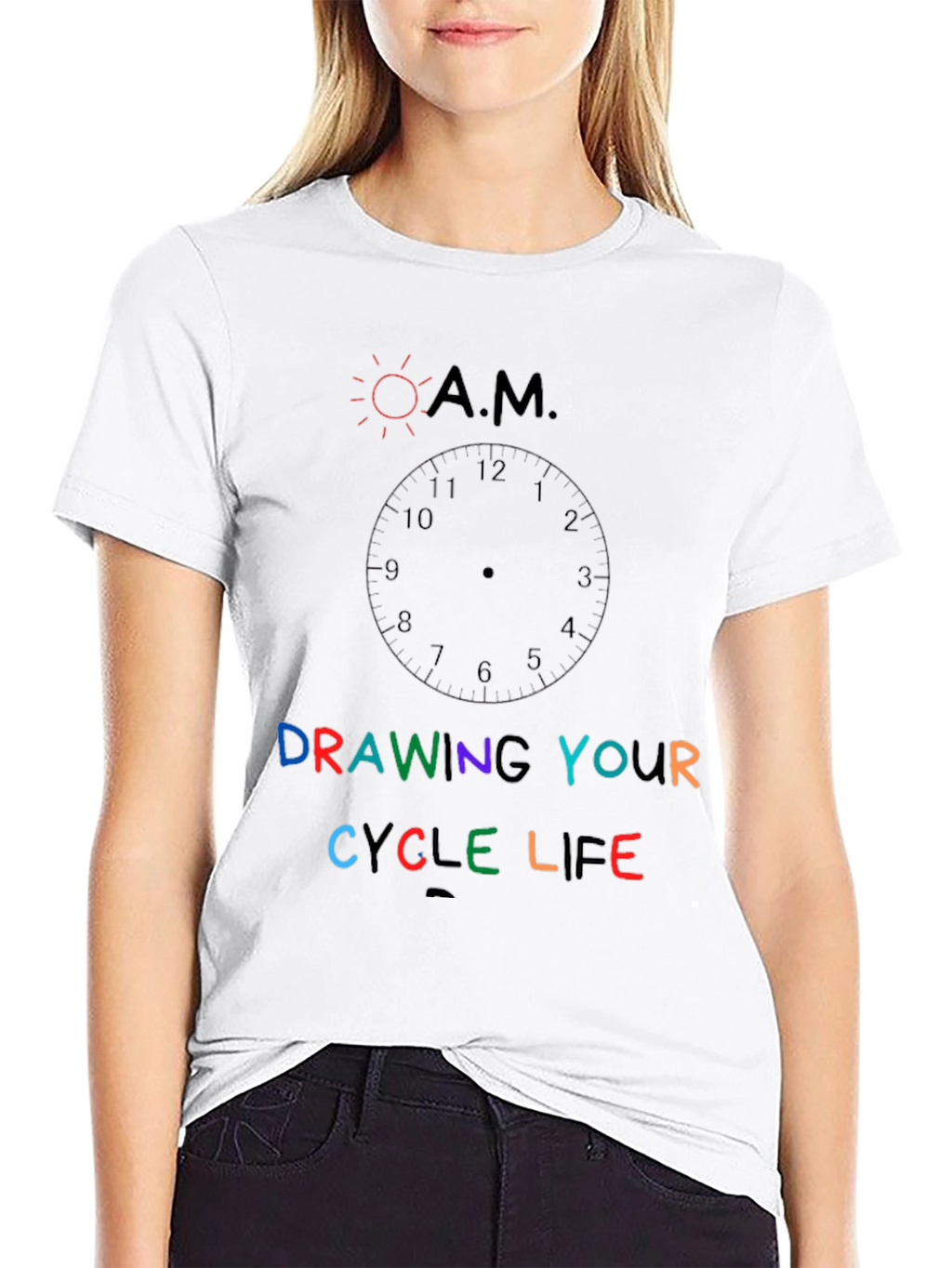 Drawing Your Cycle Life Graphic T-Shirt