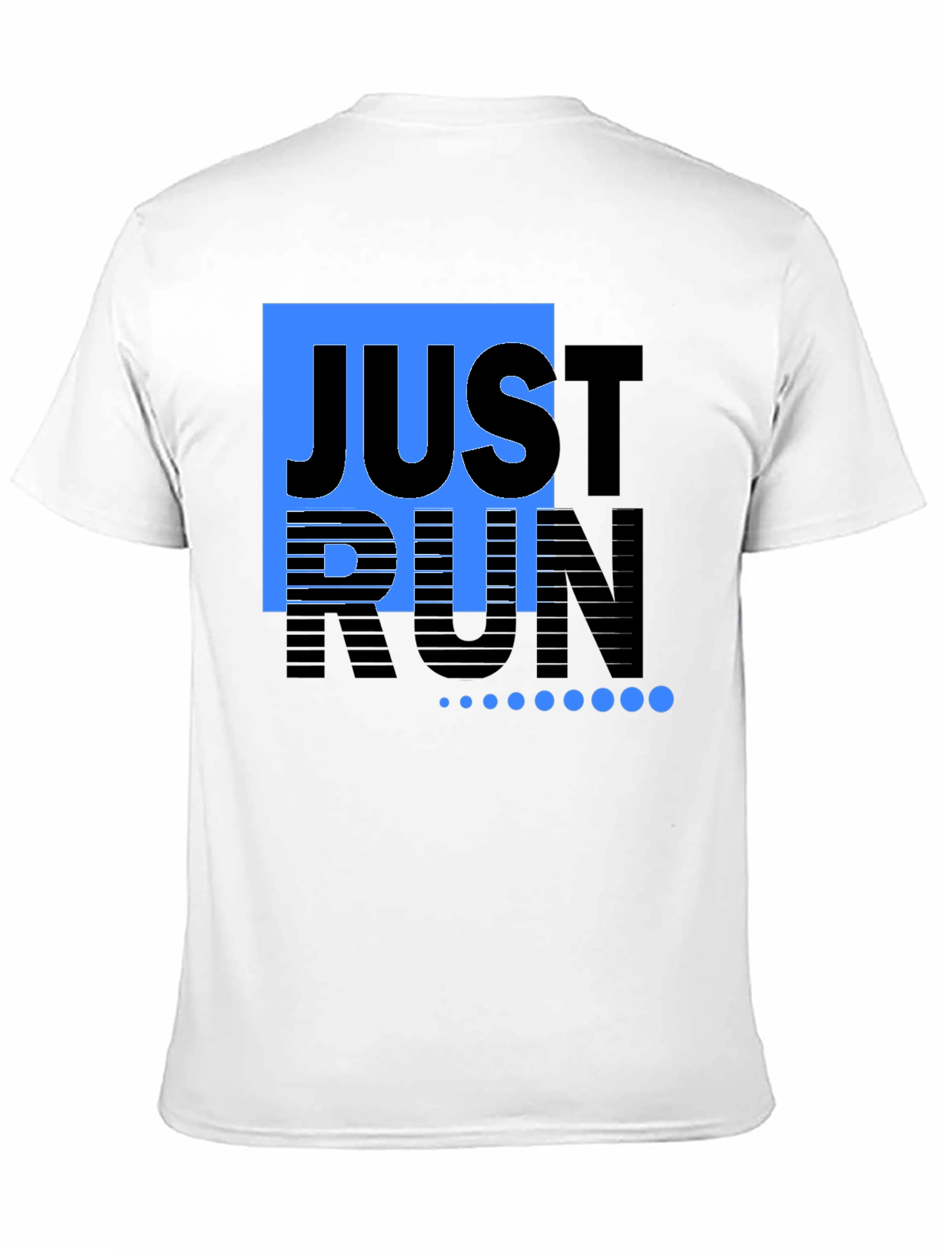 Just Run Black T-Shirt Graphic Tee