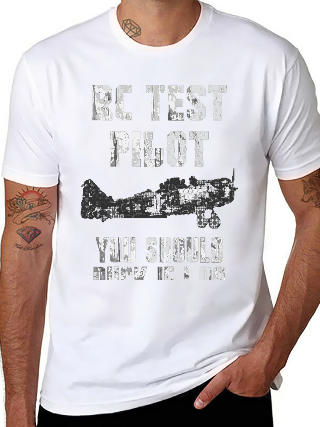 RC Test Pilot Graphic Tee - Aviation Enthusiast Shirt