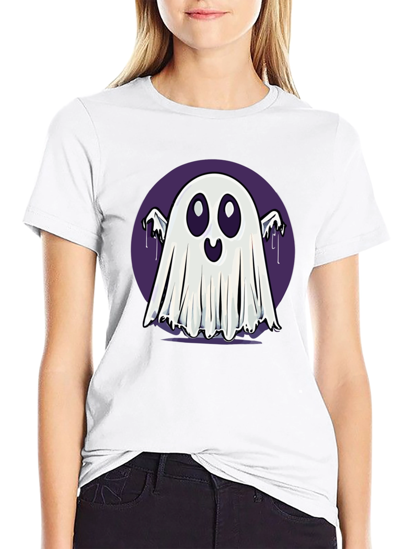 Spooky Cute Ghost T-Shirt - Halloween Apparel