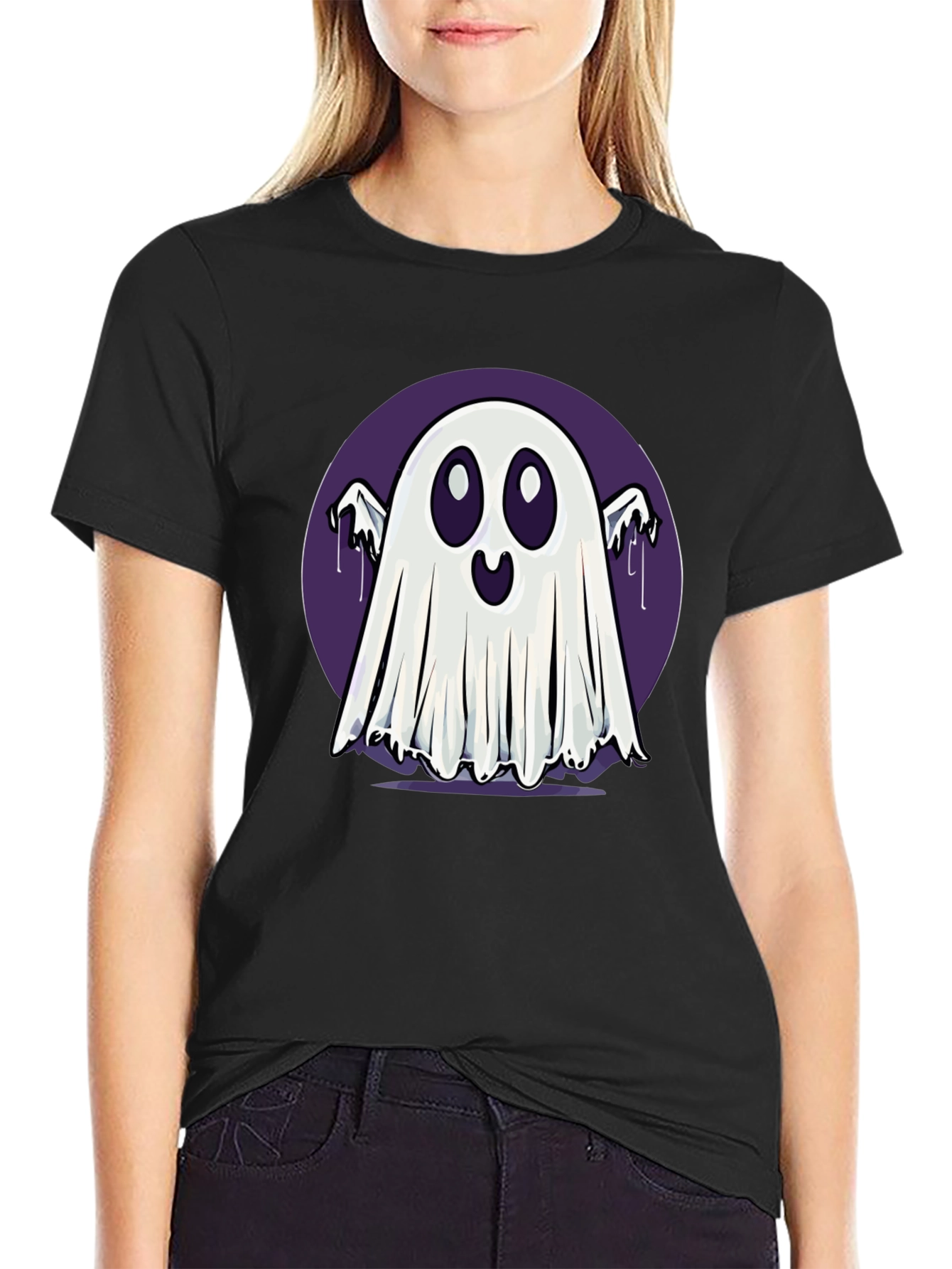 Spooky Cute Ghost T-Shirt - Halloween Apparel