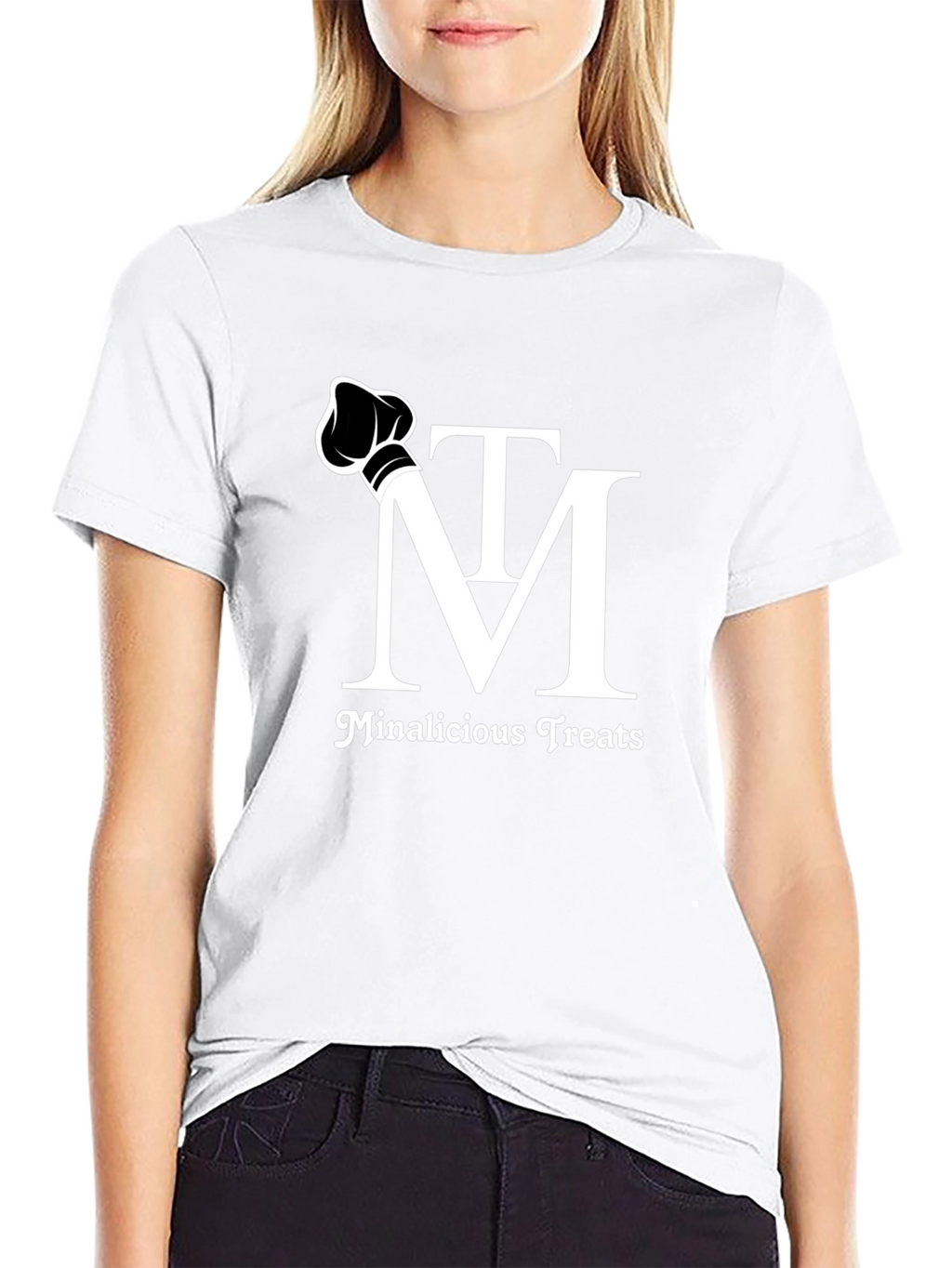 Minalicious Treats T-Shirt - Chef Logo Black Tee