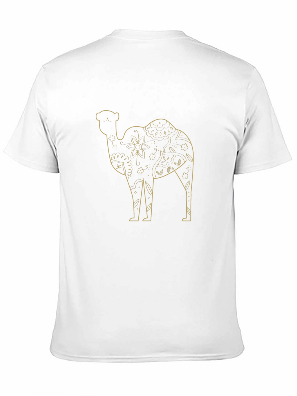 Camel Graphic Print Mens Black T-Shirt