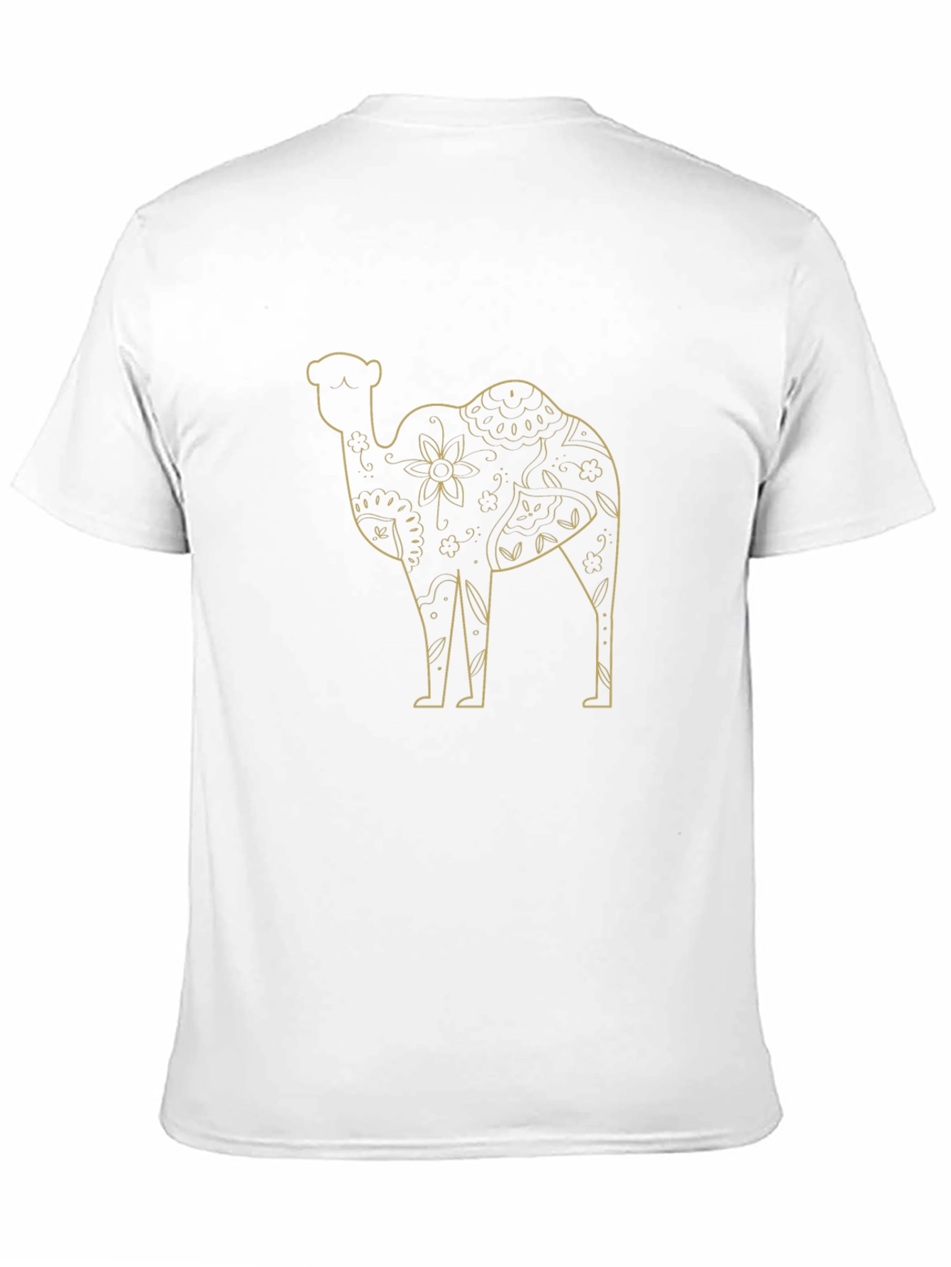 Camel Graphic Print Mens Black T-Shirt