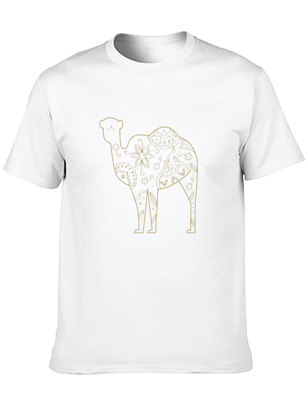 Camel Graphic Print Mens Black T-Shirt