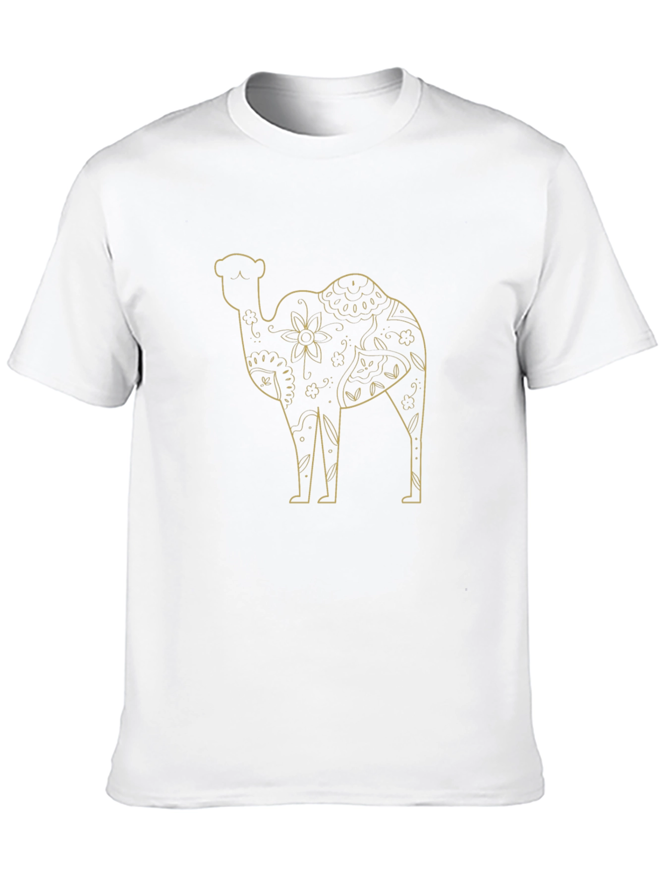 Camel Graphic Print Mens Black T-Shirt