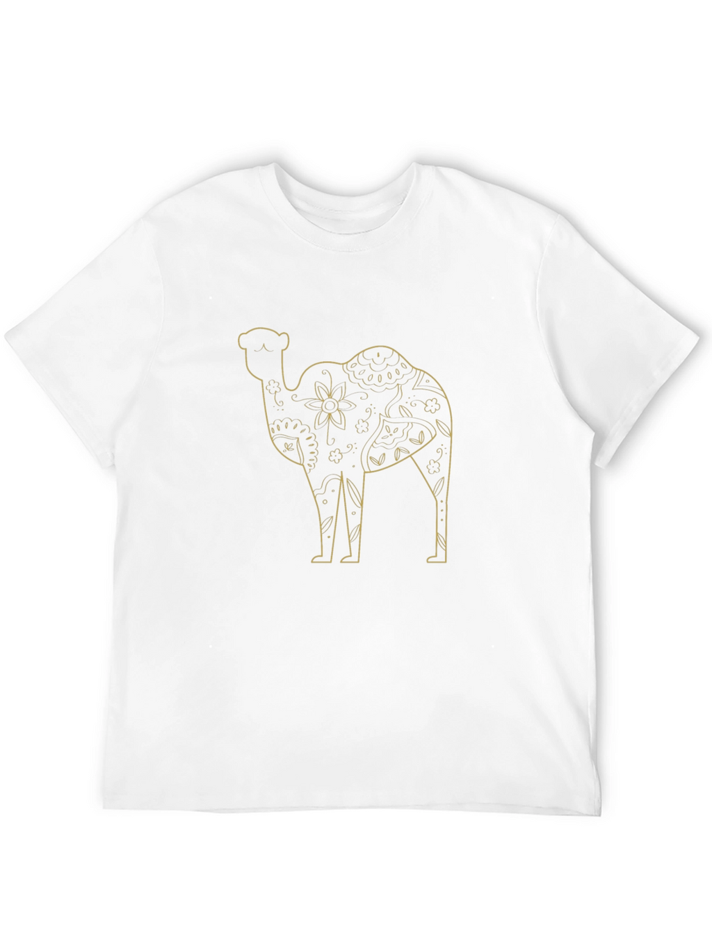 Camel Graphic Print Mens Black T-Shirt