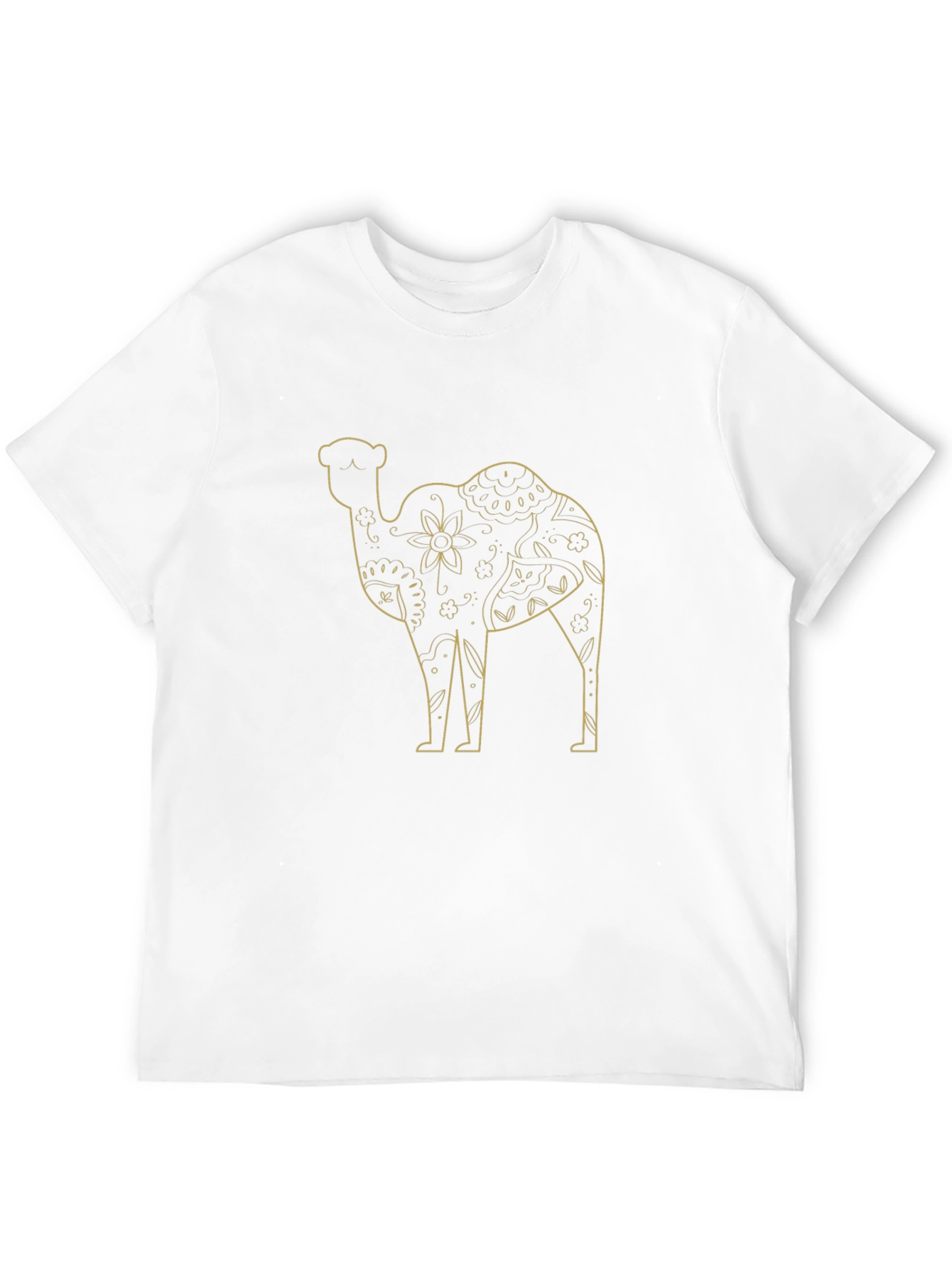 Camel Graphic Print Mens Black T-Shirt