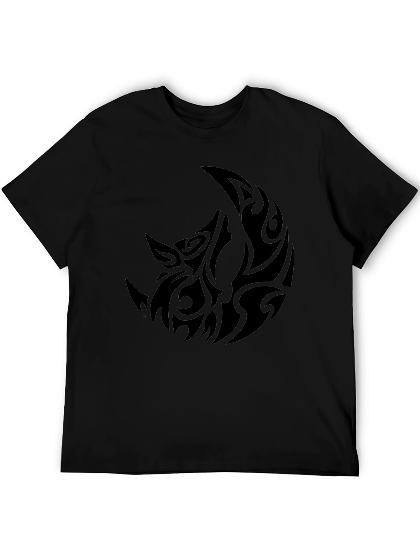 Tribal Wolf Moon Graphic T-Shirt