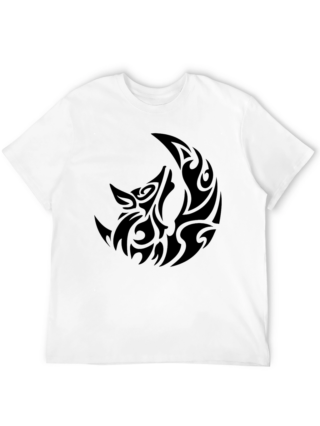 Tribal Wolf Moon Graphic T-Shirt