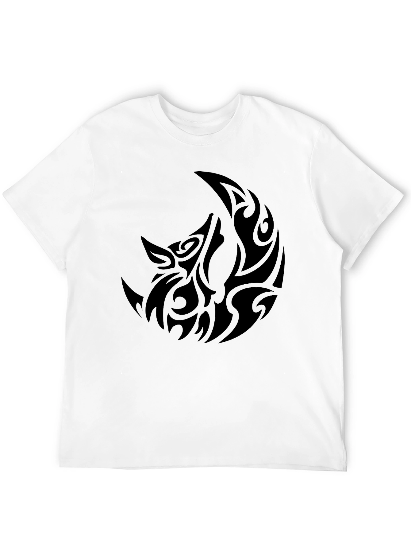 Tribal Wolf Moon Graphic T-Shirt