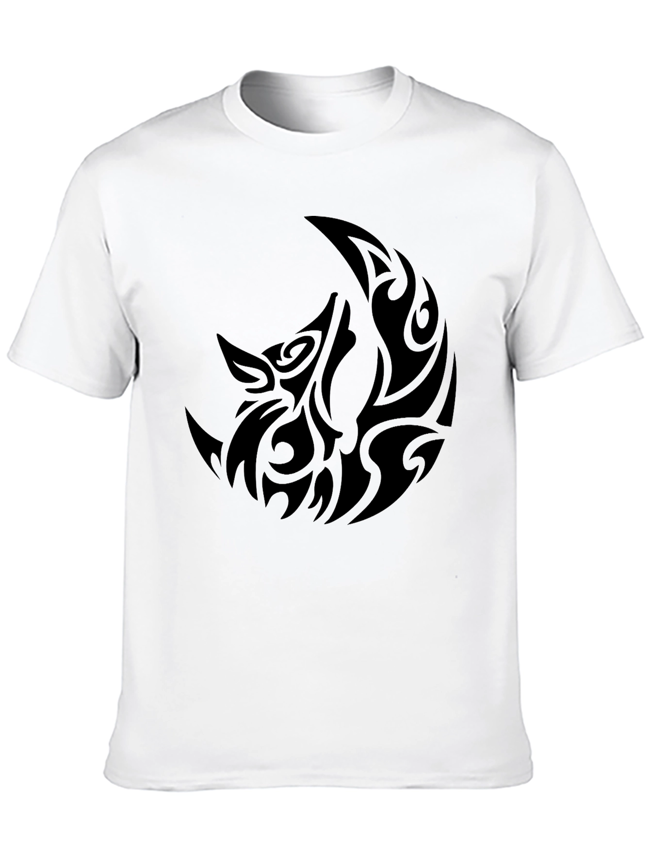 Tribal Wolf Moon Graphic T-Shirt
