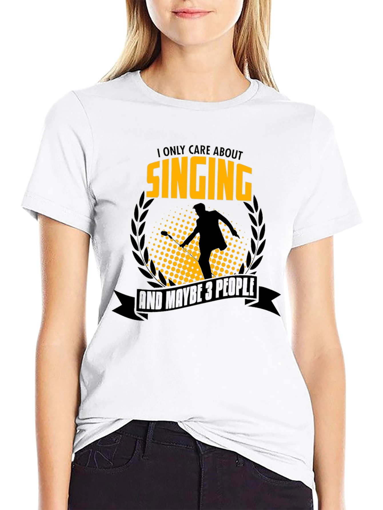 Singing T-Shirt: I Only Care About Singing & Maybe 3 People