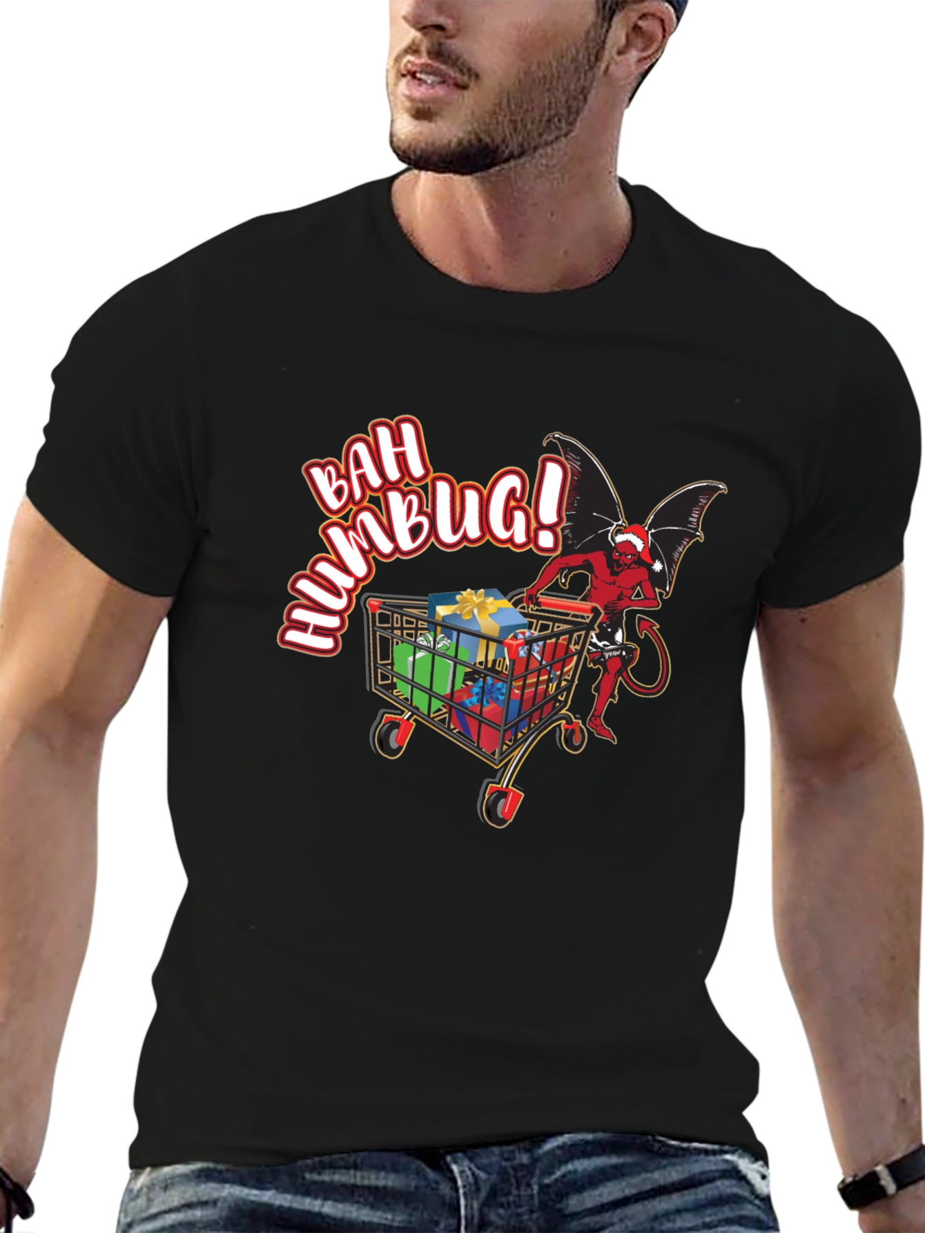 Bah Humbug Devil Christmas T-Shirt