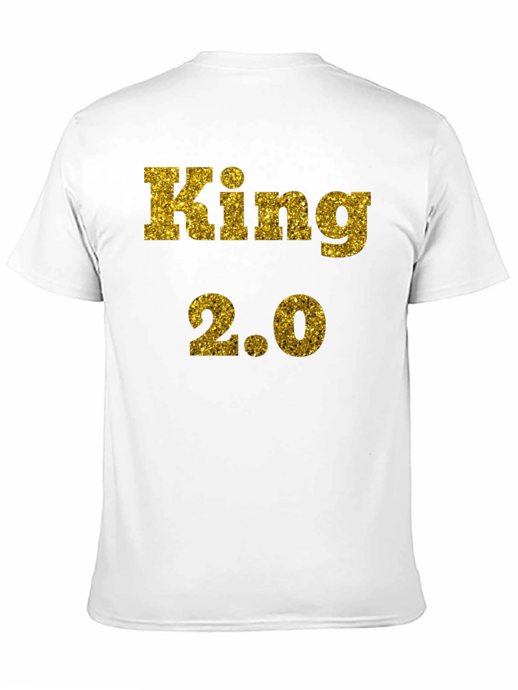 King 2.0 Glitter Print T-Shirt - Black