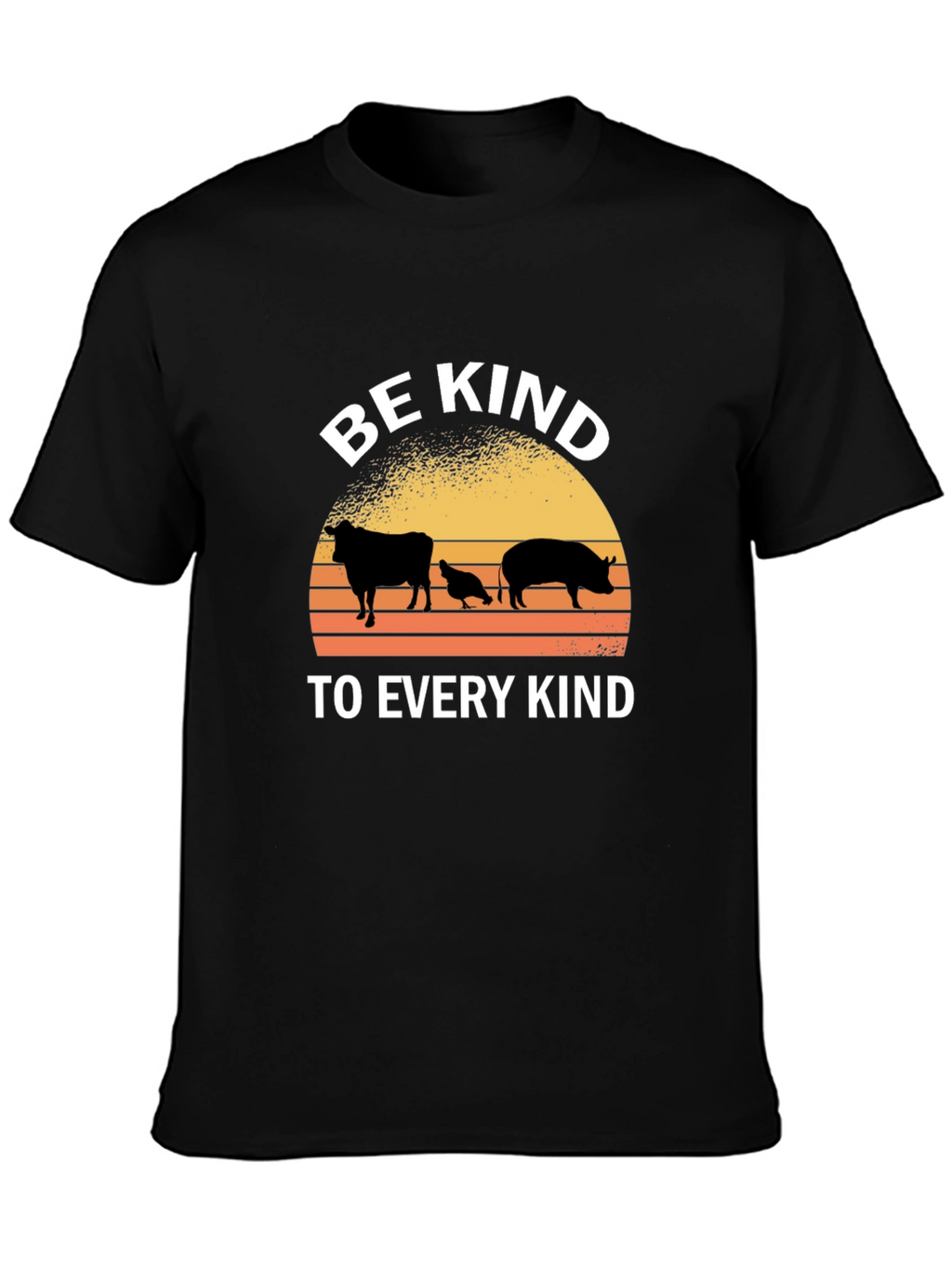 Be Kind Animal Silhouette T-Shirt