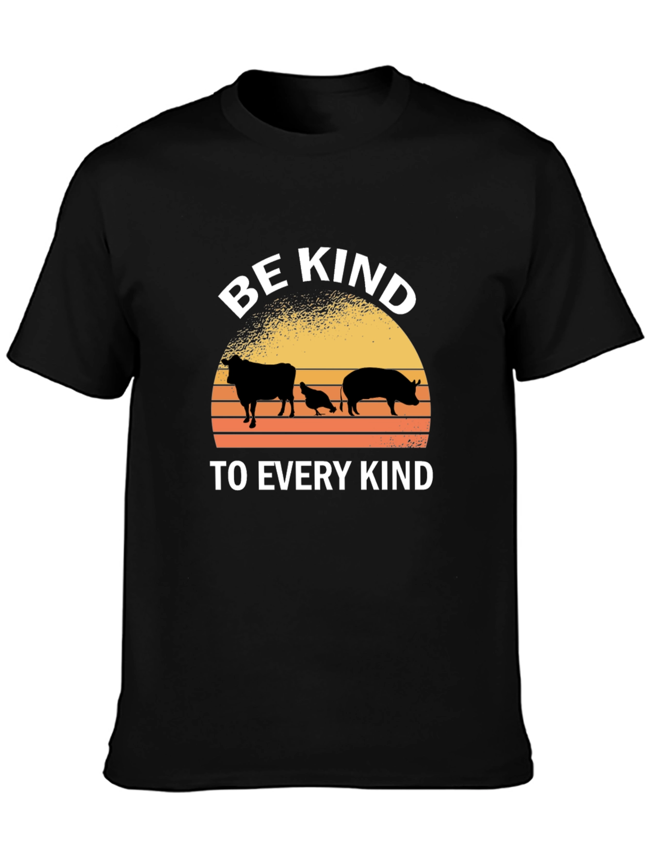Be Kind Animal Silhouette T-Shirt