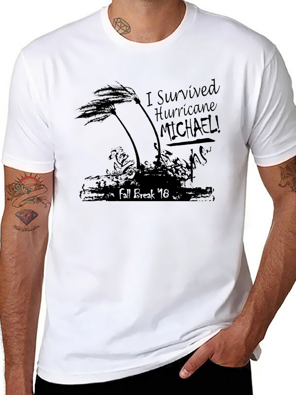Hurricane Michael Survivor T-Shirt Fall Break 18
