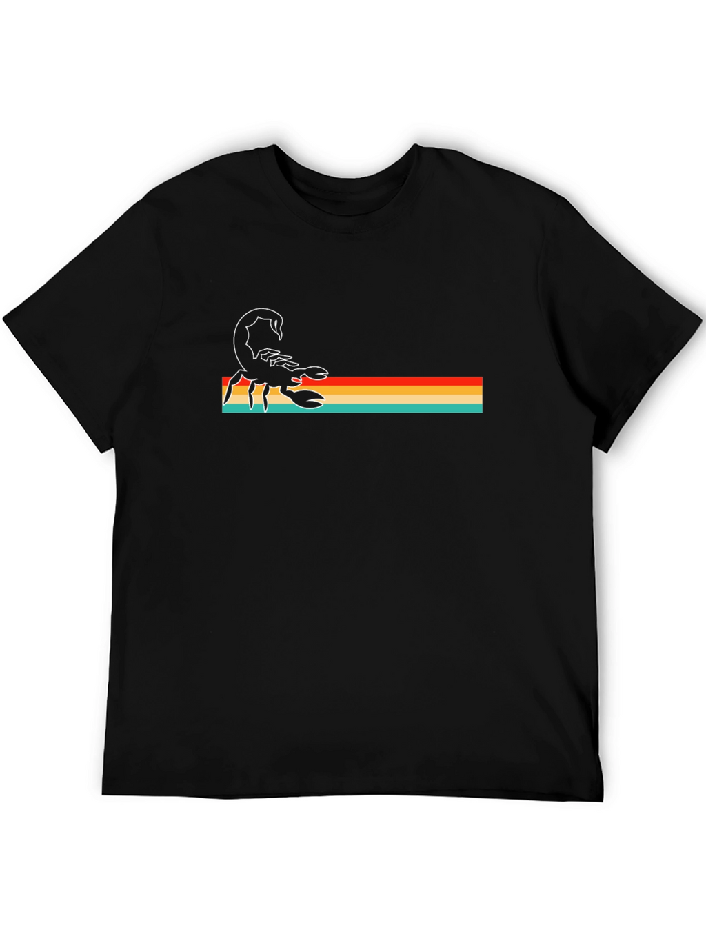 Retro Scorpion Graphic T-Shirt - Black