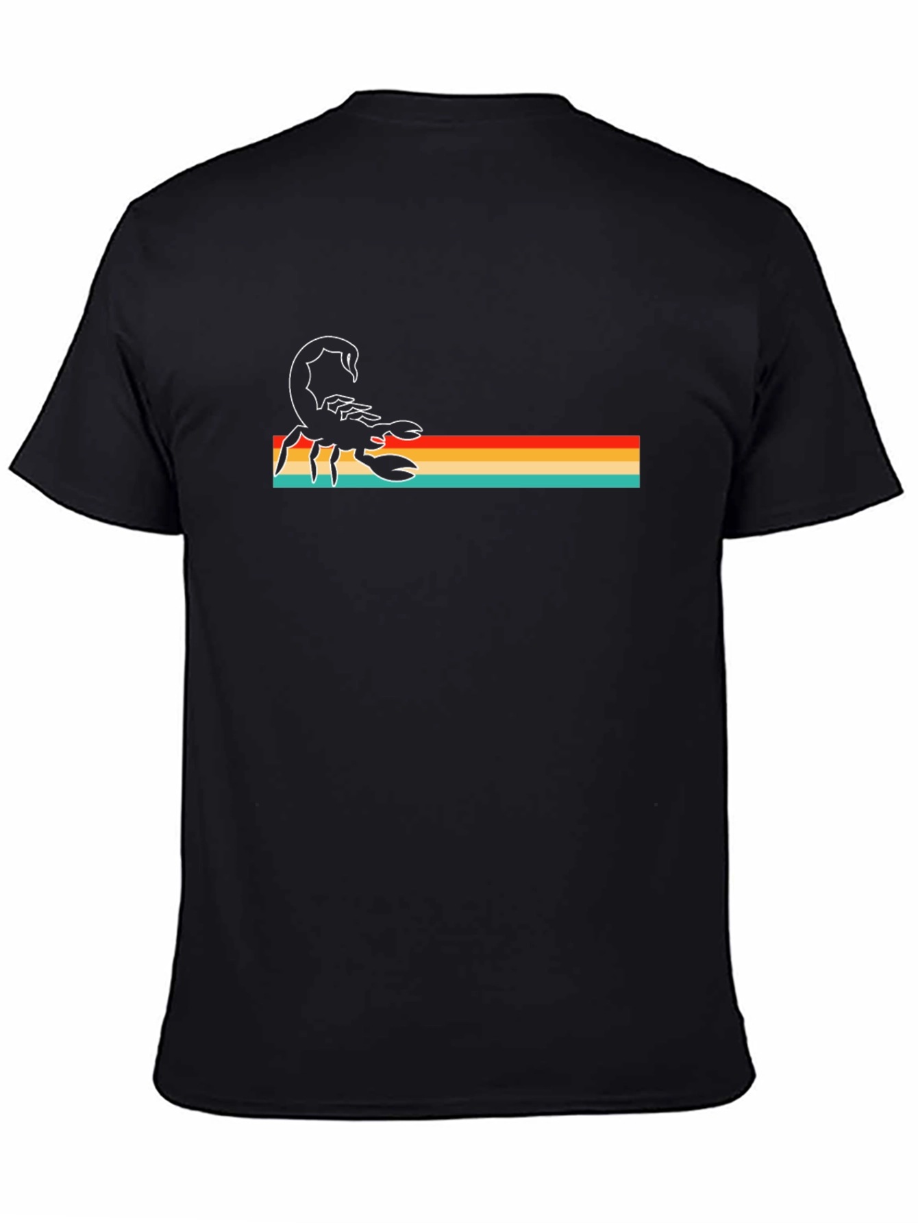 Retro Scorpion Graphic T-Shirt - Black