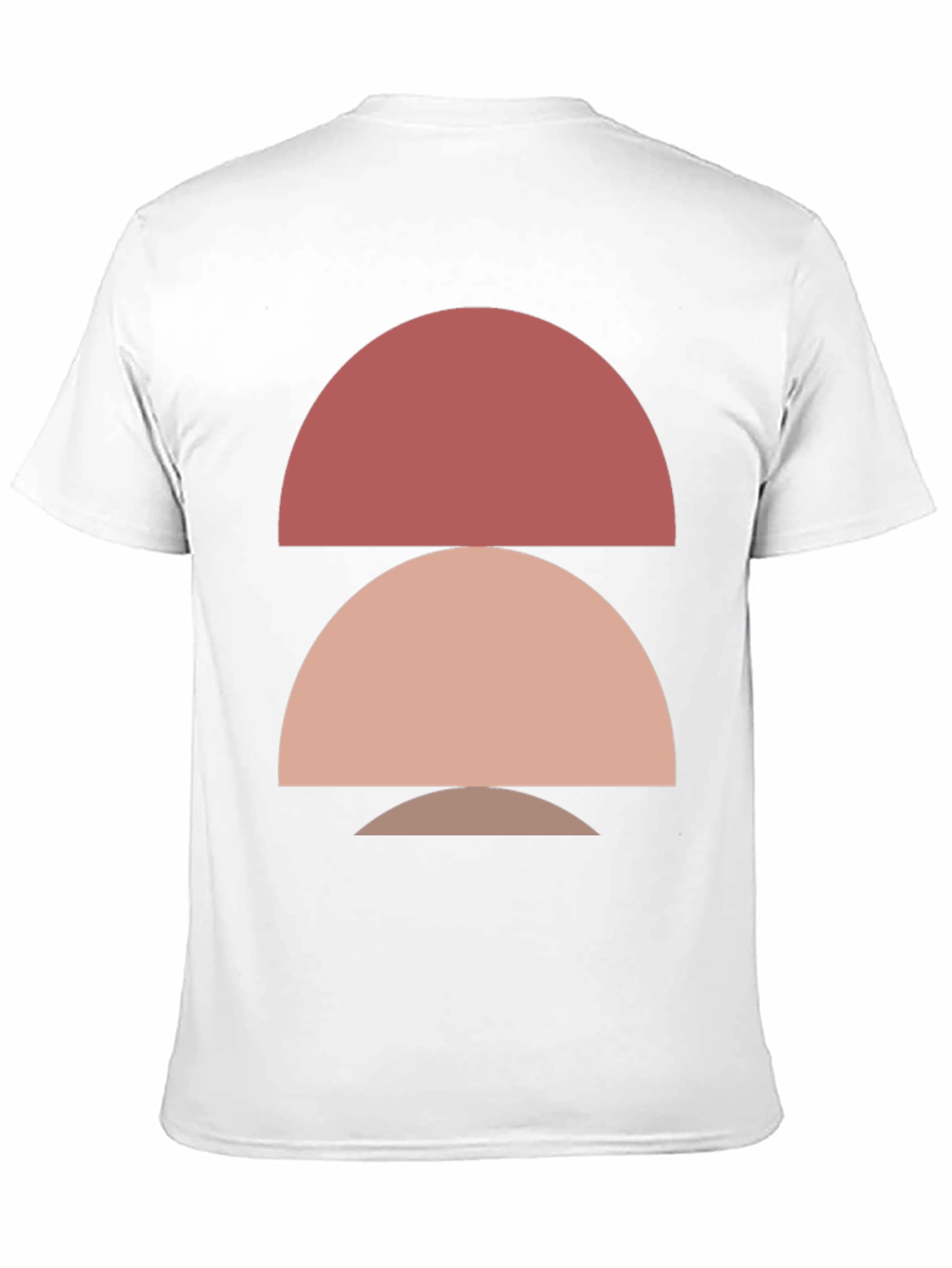 Geometric Half Circle Tee - Modern Minimalist Design