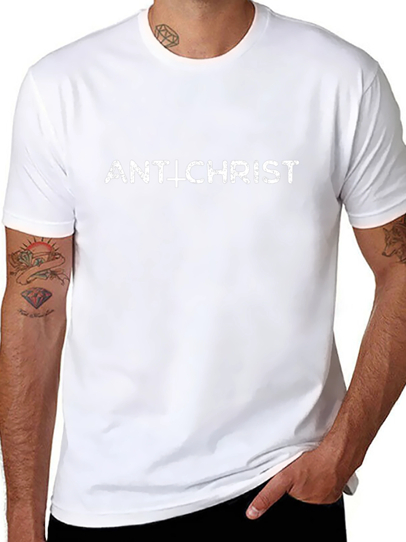 Antichrist Graphic Tee - Bold Statement T-Shirt