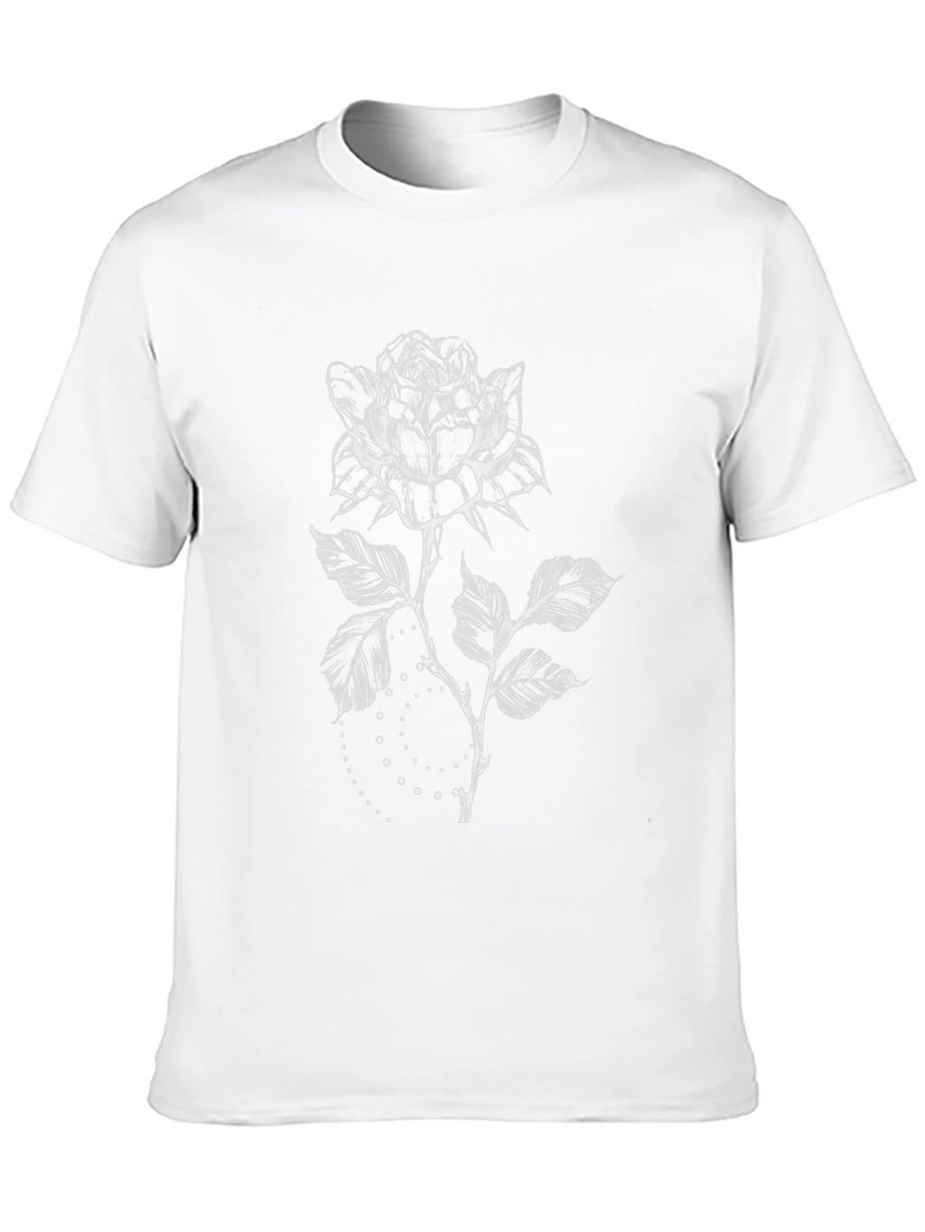Black Rose Graphic Tee - Stylish Floral Design