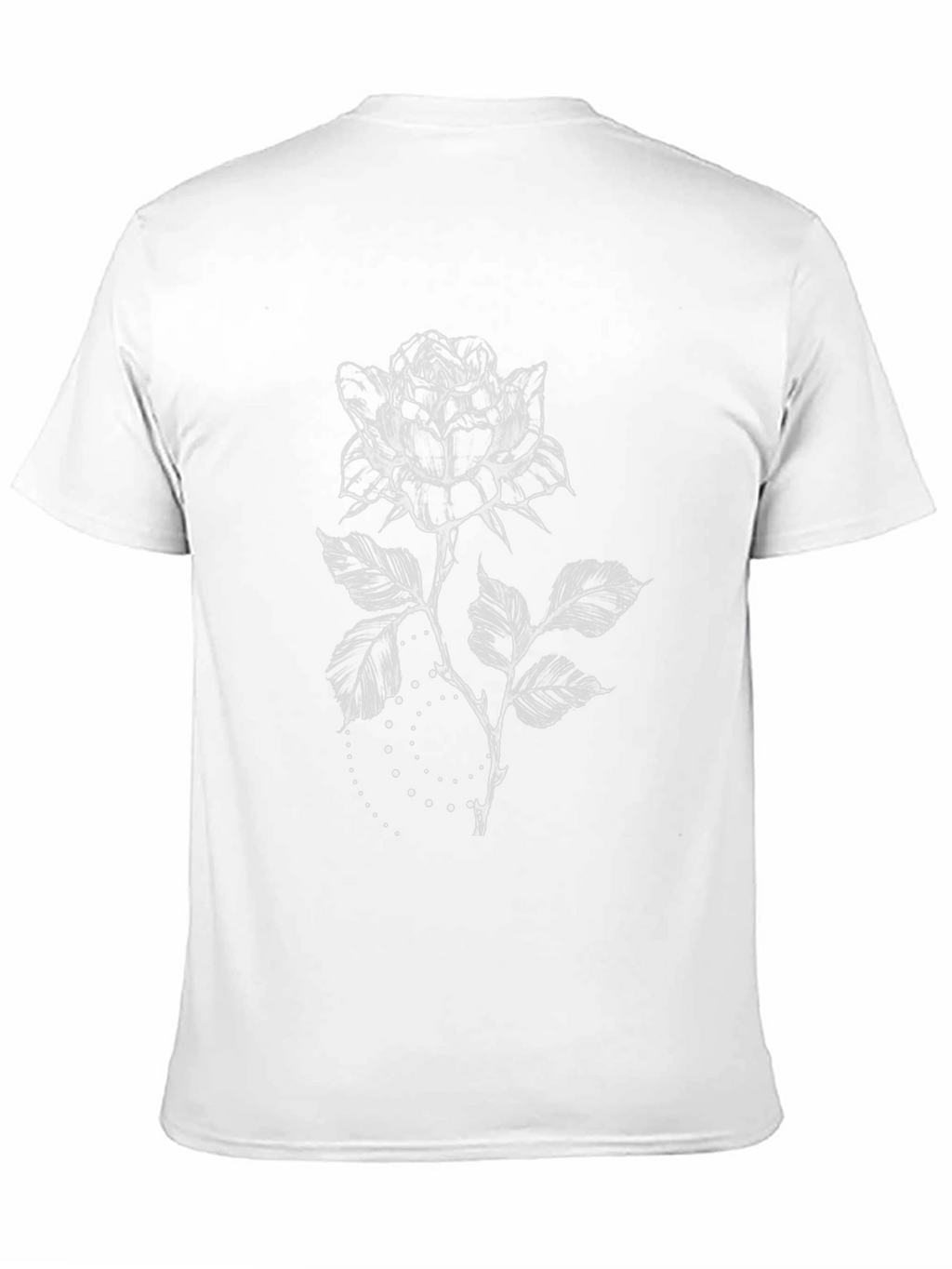 Black Rose Graphic Tee - Stylish Floral Design