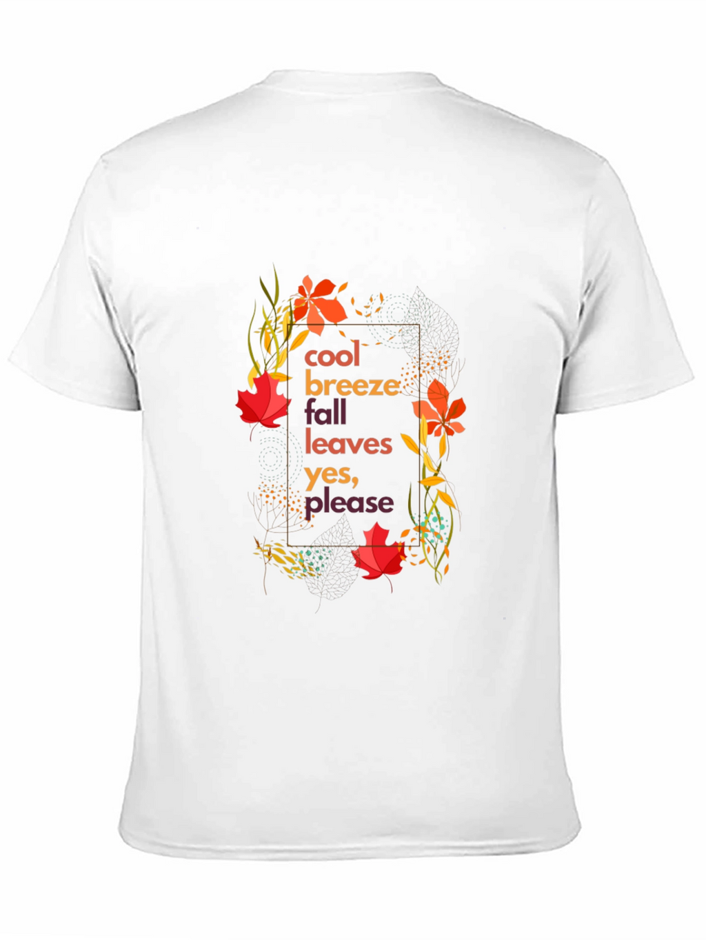 Cool Breeze Fall Leaves Graphic Tee