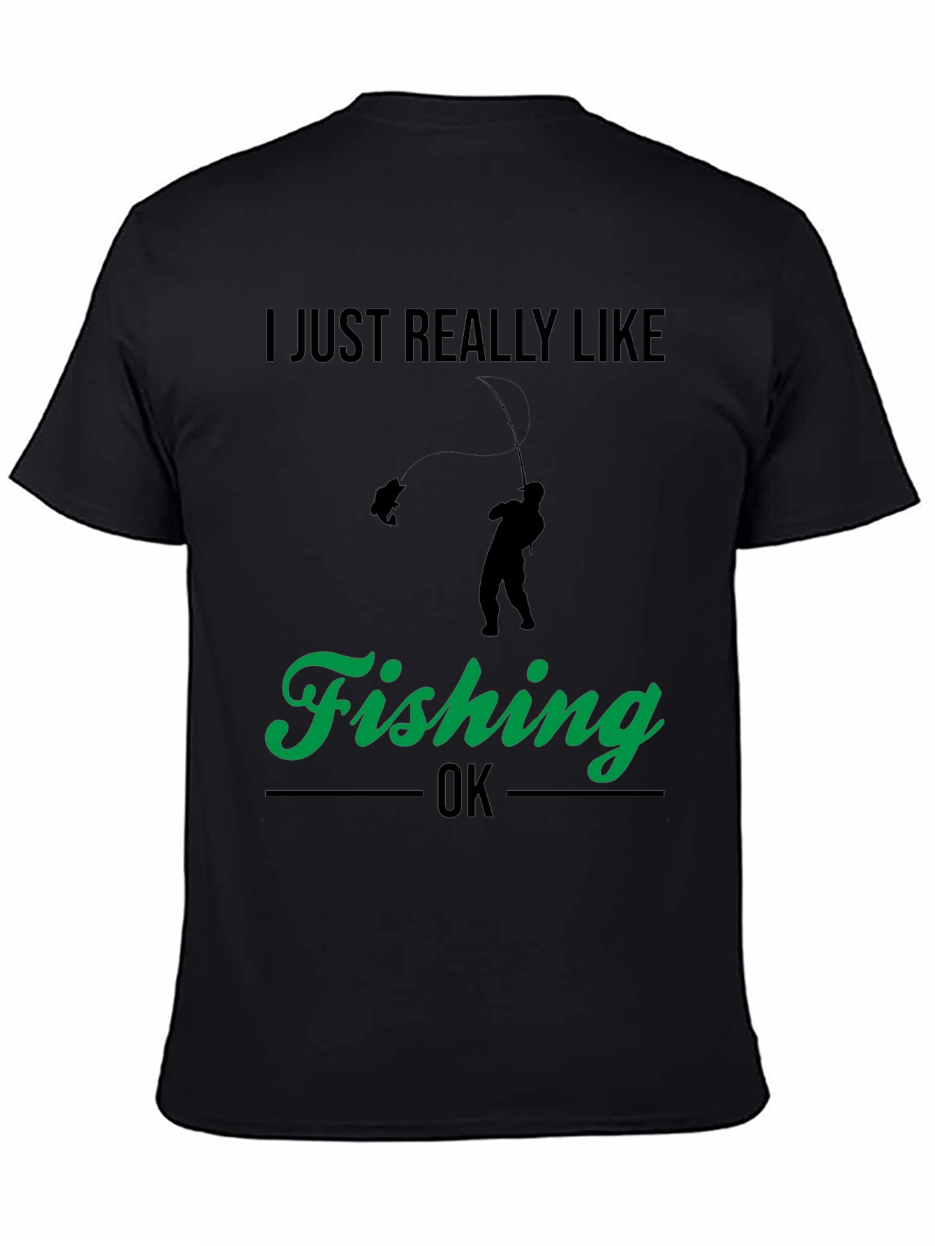 Fishing Enthusiast Tee - I Just Really Like Fishing - OK T-Shirt