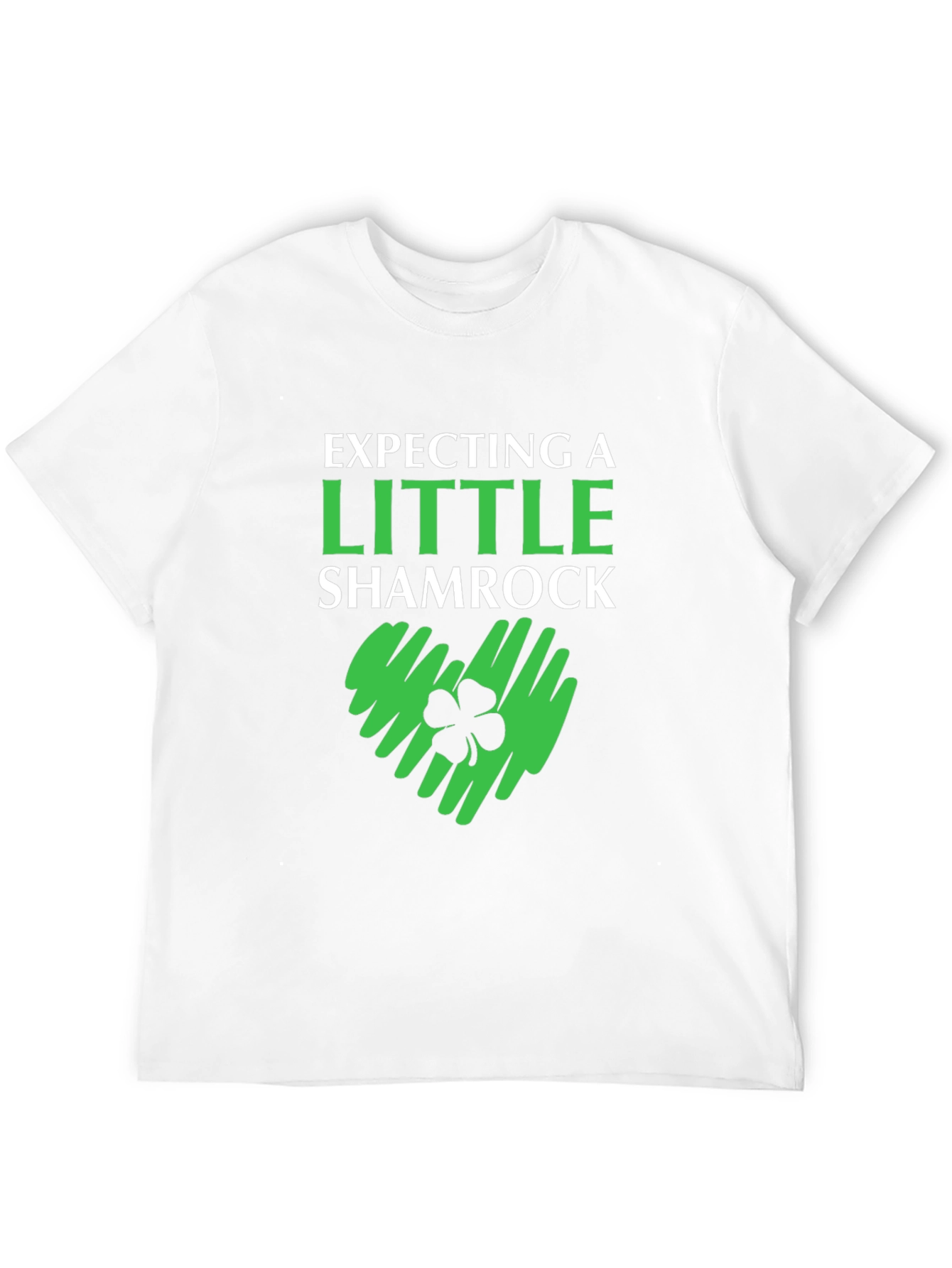 Expecting a Little Shamrock St. Patricks Day Tee