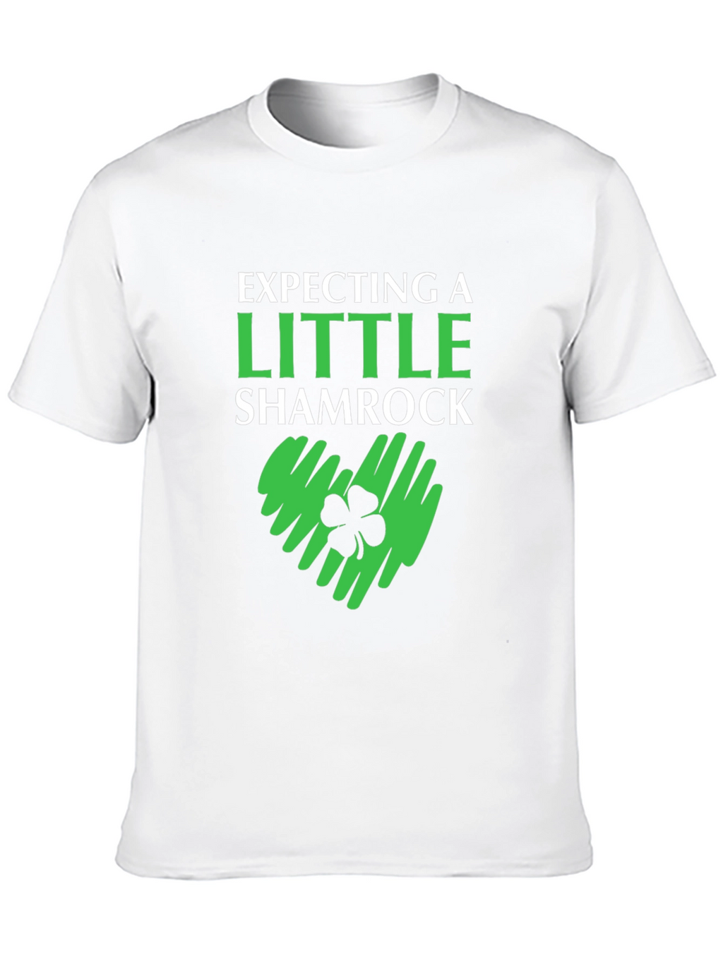 Expecting a Little Shamrock St. Patricks Day Tee